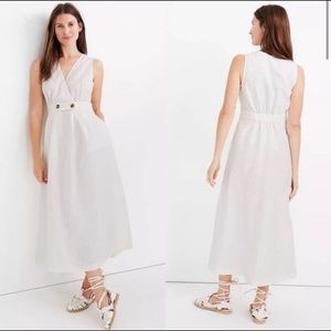 Madewell Linen Dress with buttons size 4